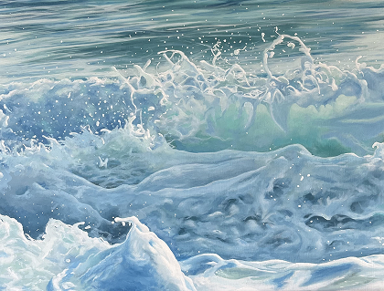 Shorebreak - wave painting